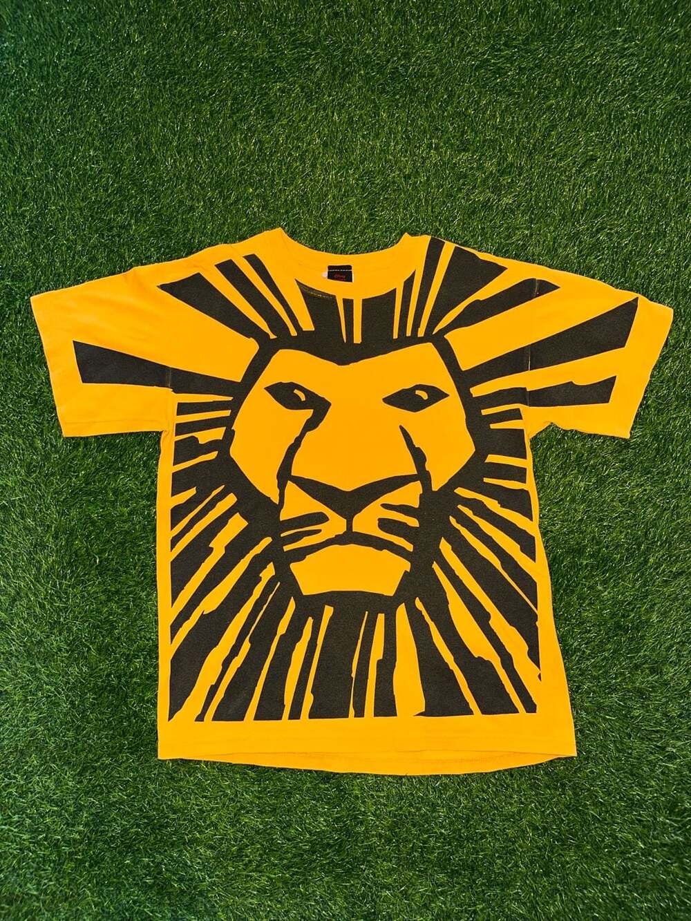 Disney The Lion King Broadway Musical All Over Print T-Shirt Yellow Size M